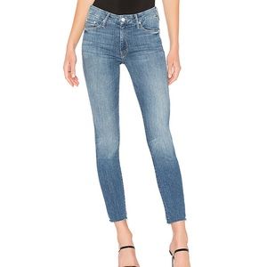 Mother High Waisted Looker Ankle Fray